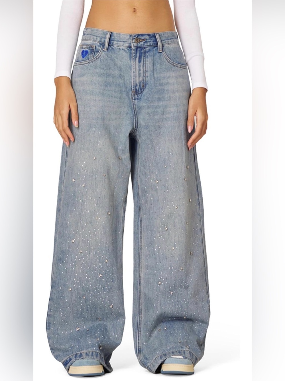 Aelfric Eden Rhinestone Application Loose Jeans